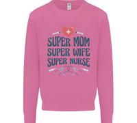 Super Mom Moglie Infermiera Regalo Per La Festa Della Mamma Uomo Felpa Maglione