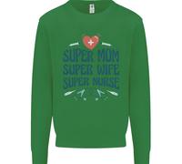 Super Mom Moglie Infermiera Regalo Per La Festa Della Mamma Uomo Felpa Maglione