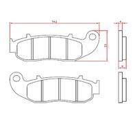 SUPER MOTARD PERFORMANCE 4T 250 PASTIGLIE FRENO SINTERIZZATE BRENTA 4221 ANT