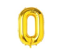 Super Mundo - Palloncini di compleanno 0 oro, palloncino 0, palloncino numero 0 compleanno, decorazione compleanno ragazze, palloncini numeri per feste, 43 cm (numero 0, oro)