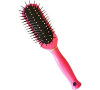 Super Mundo - Spazzola in legno rosa per districare i capelli, pettine in legno adatto per donne, uomini e bambini con capelli spessi/fini/ricci/secchi, massaggio del cuoio capelluto. (96323)