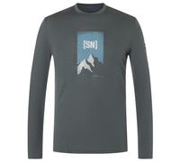super.natural - 2 Pitch L/S - Maglia a manica lunga M grigio