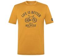 super.natural - Better Bike Tee - Maglia merino 48/50 - M giallo