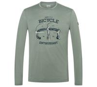 super.natural - Bike Enthusiast L/S - Maglia a manica lunga merino M verde