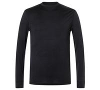 super.natural - Bio Base L/S - Intimo lana merinos L nero
