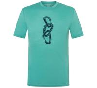 super.natural - Carabineri Tee - Maglia merino 54 - XL turchese