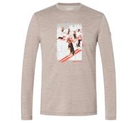 super.natural - Dachshund Party L/S - Maglia a manica lunga M grigio