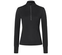 super.natural Donna Tundra175 Zip 1/4 Manica Lunga, Jet Black, L