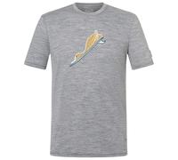 super.natural - Duck Dive Tee - Maglia merino M grigio
