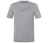 super.natural - Hiking Tee - Maglia merino 54 - XL grigio