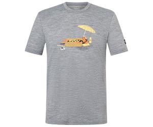 super.natural - Hot Dog Tee - Maglia merino S grigio