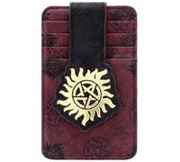 Super Natural Join The Hunt Anti Possession Tattoo Portafoglio/Portamonete Porta-Tessere ID & Porta Tessere, Rosso