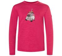 super.natural - Kid's Carski L/S - Intimo lana merinos 110 fuchsia