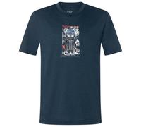 super.natural - Kid's Crazy Mouse Tee - Maglia merino 116 blu/ various