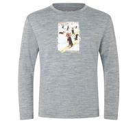 super.natural - Kid's Dachshund Party L/S - Intimo lana merinos 140 grigio