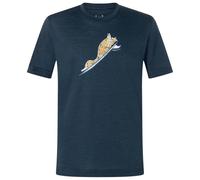 super.natural - Kid's Duck Dive Tee - Maglia merino 140 blu/ various