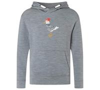 super.natural - Kid's Johnny Hoodie - Felpa con cappuccio 110 grigio