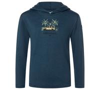 super.natural - Kid's Tropicar Light Hoodie - Felpa con cappuccio 164 blu