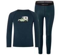super.natural - Kid's Tundra175 Dog Excursion Set - Intimo lana merinos 116 blu