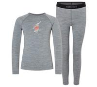 super.natural - Kid's Tundra175 Ski Bunny Set - Intimo lana merinos 104 grigio