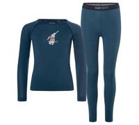 super.natural - Kid's Tundra175 Ski Bunny Set - Intimo lana merinos 116 blu