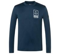 super.natural - Lil Anchor Bio Jersey L/S - Maglia merino L blu