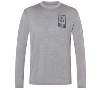 super.natural - Lil Anchor Bio Jersey L/S - Maglia merino M grigio