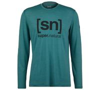 super.natural - Logo L/S - Maglia a manica lunga S turchese