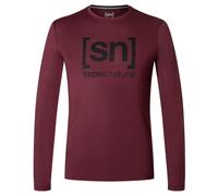 super.natural - Logo L/S - Maglia a manica lunga XXL rosso