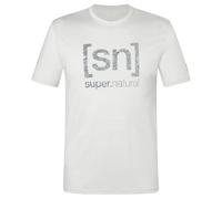 super.natural - Logo Lines Bio Jersey Tee - Maglia merino 52 - L bianco
