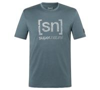 super.natural - Logo Lines Bio Jersey Tee - Maglia merino 54 - XL grigio