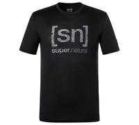 super.natural - Logo Lines Tee - Maglia merino XXL nero