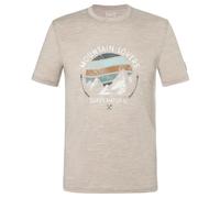 super.natural - Northern Lights Tee - Maglia merino 56 - XXL beige/grigio