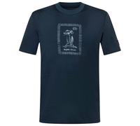 super.natural - Palm Island Bio Jersey Tee - Maglia merino M blu