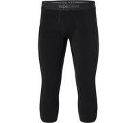 super.natural Pantaloni 3/4 in merino da uomo ARCTIC 230 jet black - L