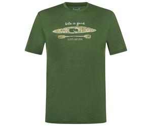 super.natural - River Pleasure Tee - Maglia merino XL olivia