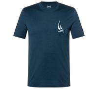 super.natural - Sailing Boat Bio Jersey Tee - Maglia merino L blu