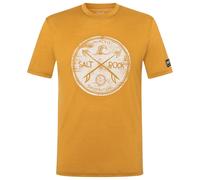 super.natural - Salt & Rock Tee - Maglia merino 52 - L giallo