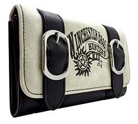 Super Natural Sam & Dean Kit Cacciatori di Mostri Borsa/Portamonete Tri-Fold Tasca per Monete & Porta Tessere, Beige