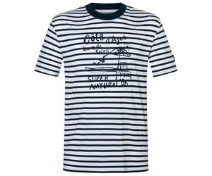 super.natural - Stripe Cote D'Azur Bio Jersey Tee - Maglia merino M grigio