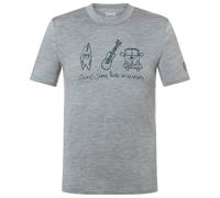 super.natural - Van Life Bio Jersey Tee - Maglia merino M grigio