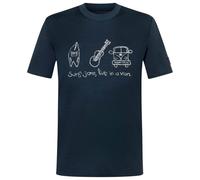 super.natural - Van Life Bio Jersey Tee - Maglia merino XL blu
