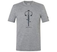 super.natural - Vintage Bike Tee - Maglia merino 48/50 - M grigio