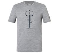 super.natural - Vintage Bike Tee - Maglia merino 54 - XL grigio