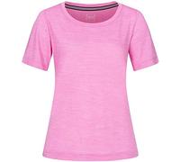 super.natural W Essential Scoop Tee, Maglietta a Maniche Corte. Donna, Crocus Melange, XS