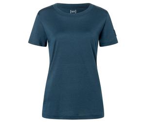 super.natural - Women's Casual Rib Bio Jersey Tee - Maglia merino XS blu