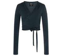 super.natural - Women's Cosy Wrap Around - Maglia a manica lunga S blu