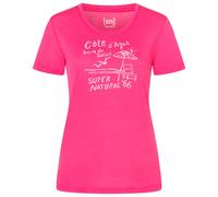 super.natural - Women's Cote D'Azur Tee - Maglia merino XL rosa/bianco