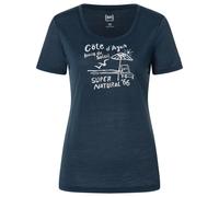 super.natural - Women's Cote D'Azur Tee - Maglia merino XS blu/bianco