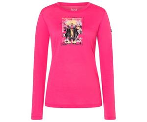 super.natural - Women's Crazy Mouse L/S - Maglia merino M rosa/ various